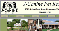 Desktop Screenshot of j-canine.com