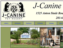 Tablet Screenshot of j-canine.com